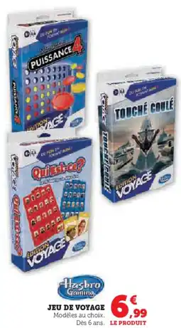 Hyper U Jeu de voyage offre