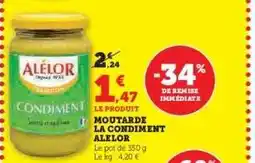 Hyper U MOUTARDE LA CONDIMENT ALELOR offre