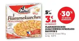 Hyper U FLAMMEKUECHES ALSACIENNES SURGELÉES “KAUFFER’S” offre