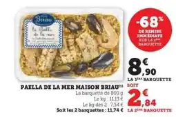 Hyper U Paëlla de la mer MAISON BRIAU offre