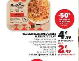Hyper U TAGLIATELLE BOLOGNESE MANIFATTURA offre