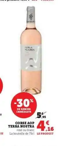 Hyper U CORSE AOP TERRA NOSTRA offre