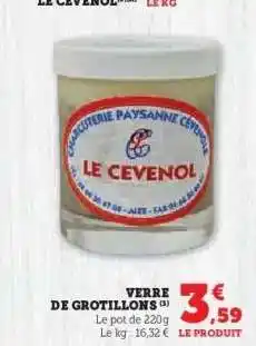 Hyper U VERRE DE GROTILLONS offre