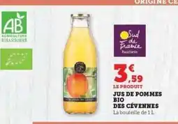 Hyper U JUS DE POMMES BIO DES CÉVENNES offre