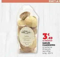 Hyper U SABLÉS CLASSIQUES offre