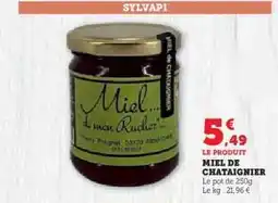Hyper U MIEL DE CHATAIGNIER offre
