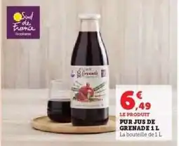 Hyper U PUR JUS DE GRENADE 1 L offre