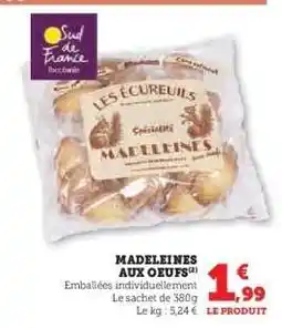 Hyper U MADELEINES AUX OEUFS offre