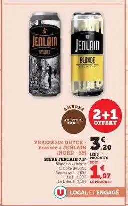 Hyper U Biere Jenlain 7.5° offre