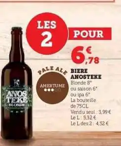 Hyper U Bière Anosteke offre