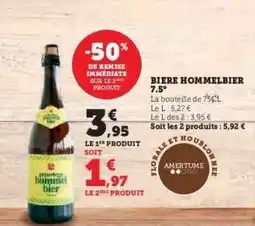Hyper U BIERE HOMMELBIER 7.5° offre