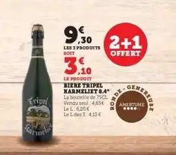 Hyper U BIÈRE TRIPEL KARMELIET 8,4° offre