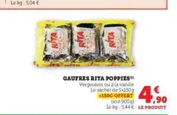 Hyper U GAUFRES RITA POPPIES offre