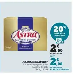 Hyper U MARGARINE ASTRA offre