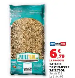 Hyper U PAILL'SOL Paillis de chanvre offre