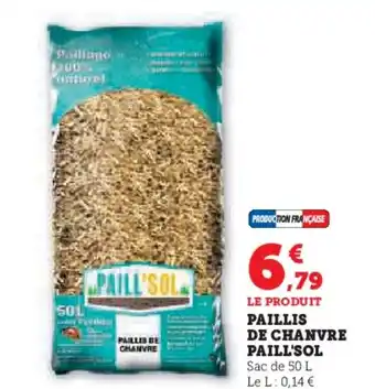 Hyper U PAILL'SOL Paillis de chanvre offre
