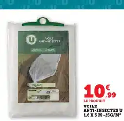 Hyper U U Voile anti-insectes u 1.6 x 5m -25g/m² offre