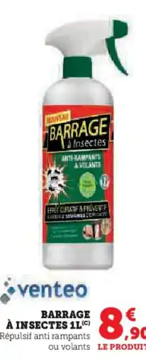 Hyper U VENTEO Barrage à insectes offre
