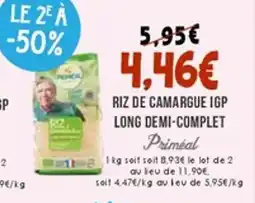Naturalia PRIMÉAL Riz de camargue igp long demi-complet offre