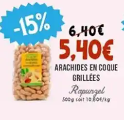 Naturalia RAPUNZEL Arachides en coque grillées offre