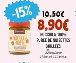 Naturalia DAMIANO Nocciola 100% purée de noisettes grillées offre