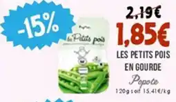 Naturalia POPOTE Les petits pois en gourde offre