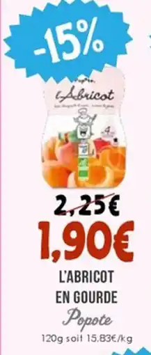 Naturalia POPOTE l'abricot en gourde offre