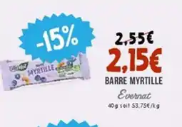 Naturalia EVERNAT Barre myrtille offre