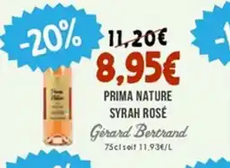Naturalia GERARD BERTRAND Prima nature syrah rose offre