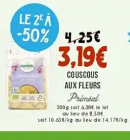 Naturalia PRIMÉAL Couscous aux fleurs offre