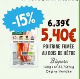 Naturalia BIOPORC Poitrine fumée au bois de hêtre offre