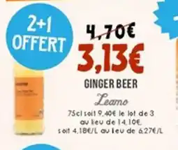 Naturalia LEAMO Ginger beer offre