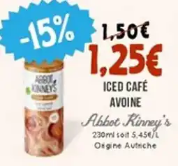 Naturalia ABBOT KINNEY'S Iced café avoine offre