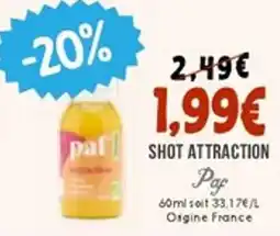 Naturalia PARF Shot attraction offre