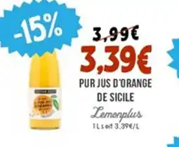 Naturalia LEMONPLUS Pur jus d'orange de sicile offre