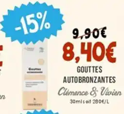 Naturalia CLEMENCE & VIVIEN Gouttes autobronzantes offre
