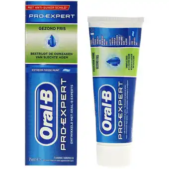 Action Dentifrice oral-b pro expert fraîcheur saine offre