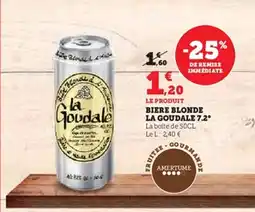 Super U LA GOUDALE Biere blonde 7.2° offre