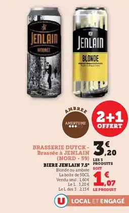 Super U JENLAIN Biere 7.5° p offre
