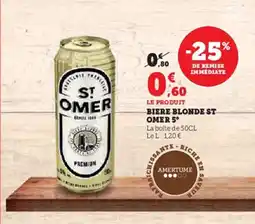 Super U ST OMER Biere blonde 5° offre