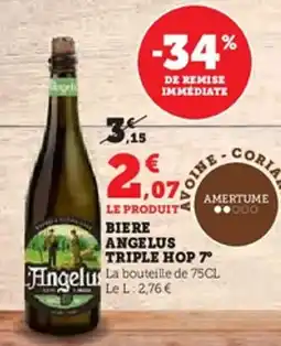 Super U Biere angelus triple hop 7° offre
