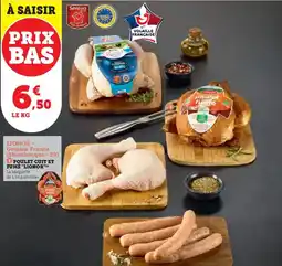 Super U Poulet cuit et fumé "lionor" offre