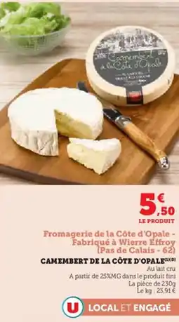 Super U Camembert de la côte d'opale offre