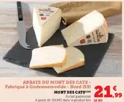 Super U Mont des cats offre