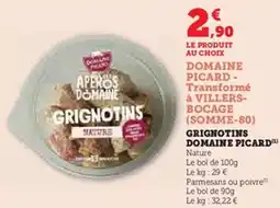 Super U Grignotins domaine picard offre