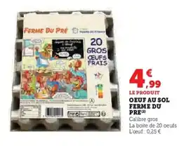 Super U Oeuf au sol ferme du pre offre