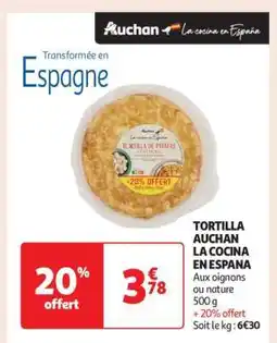 Auchan Tortilla Auchan La Cocina En Espana offre
