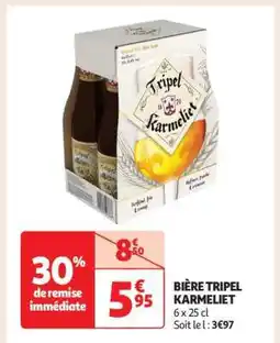 Auchan Bière Tripel Karmeliet offre