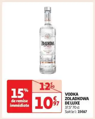 Auchan VODKA ZOLADKOWA DE LUXE offre