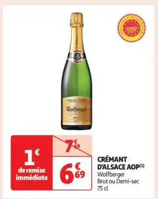 Auchan Crémant D'alsace Aop offre